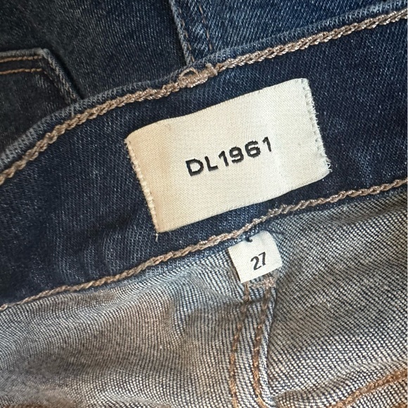 DL1961 Hepburn Wide Leg High Rise 32” Jeans Cotton Mediterranean Blue Size 27 - Picture 5 of 8